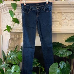 Y2K dark wash skinny jeans